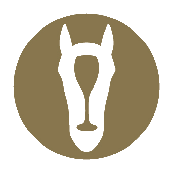 Gold horse emblem